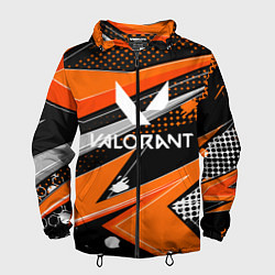Ветровка с капюшоном мужская Valorant, цвет: 3D-черный