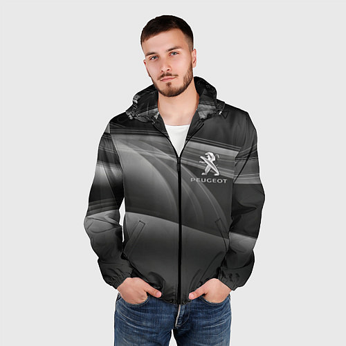 Мужская ветровка PEUGEOT / 3D-Черный – фото 3