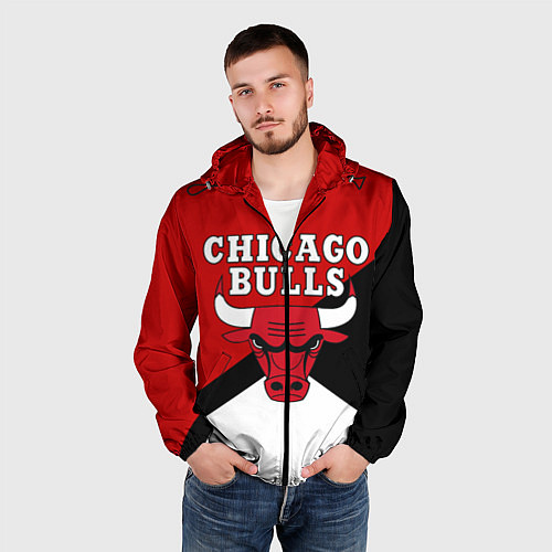 Мужская ветровка CHICAGO BULLS / 3D-Черный – фото 3