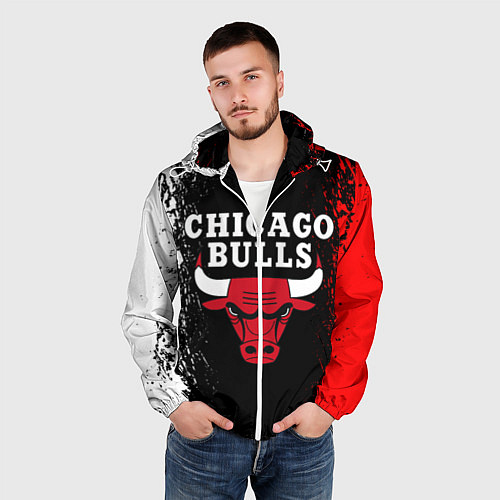 Мужская ветровка CHICAGO BULLS / 3D-Белый – фото 3