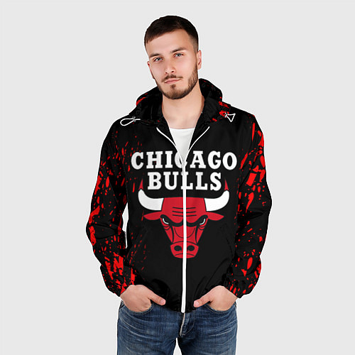 Мужская ветровка CHICAGO BULLS / 3D-Белый – фото 3