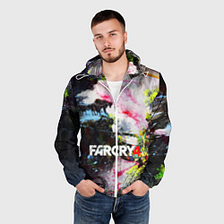 Ветровка с капюшоном мужская FARCRY4, цвет: 3D-белый — фото 2