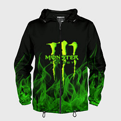 Ветровка с капюшоном мужская MONSTER ENERGY, цвет: 3D-черный