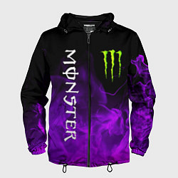 Ветровка с капюшоном мужская MONSTER ENERGY, цвет: 3D-черный