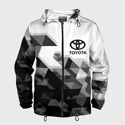 Ветровка с капюшоном мужская TOYOTA, цвет: 3D-черный