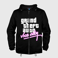 Ветровка с капюшоном мужская GTA VICE CITY, цвет: 3D-черный