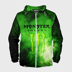 Ветровка с капюшоном мужская MONSTER ENERGY, цвет: 3D-белый