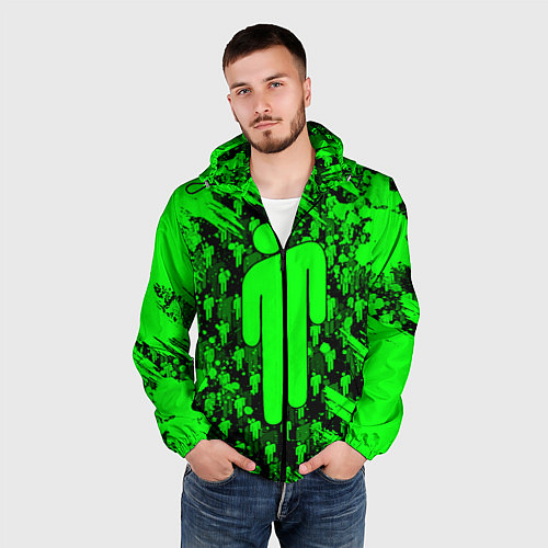 Мужская ветровка BILLIE EILISH / 3D-Черный – фото 3