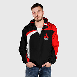 Ветровка с капюшоном мужская EVO Racer uniform, цвет: 3D-черный — фото 2