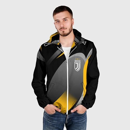 Мужская ветровка Juventus Uniform / 3D-Белый – фото 3