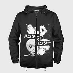 Ветровка с капюшоном мужская Hunter x Hunter, цвет: 3D-черный
