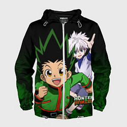 Ветровка с капюшоном мужская Hunter x Hunter, цвет: 3D-белый