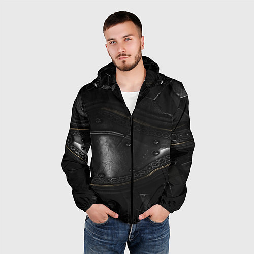 Мужская ветровка MORTAL SHELL БРОНЯ / 3D-Черный – фото 3