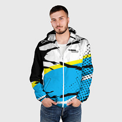 Ветровка с капюшоном мужская Forza Horizon, цвет: 3D-белый — фото 2