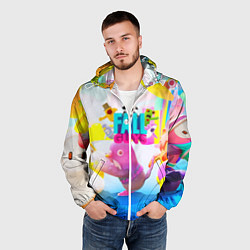 Ветровка с капюшоном мужская FALL GAYS ФОЛЛ ГАЙС, цвет: 3D-белый — фото 2