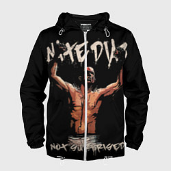 Ветровка с капюшоном мужская Нейт Диас, цвет: 3D-белый