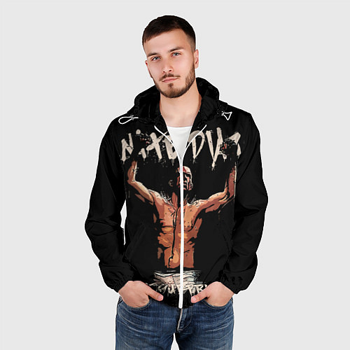 Мужская ветровка Нейт Диас / 3D-Белый – фото 3