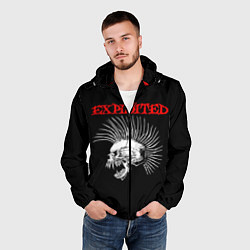 Ветровка с капюшоном мужская The Exploited, цвет: 3D-черный — фото 2