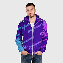Ветровка с капюшоном мужская Ghostrunner узор, цвет: 3D-белый — фото 2