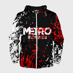 Ветровка с капюшоном мужская METRO EXODUS, цвет: 3D-белый