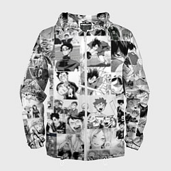 Ветровка с капюшоном мужская Haikyu, цвет: 3D-белый