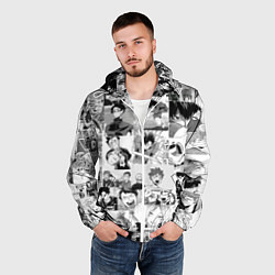 Ветровка с капюшоном мужская Haikyu, цвет: 3D-белый — фото 2