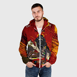 Ветровка с капюшоном мужская Hades - Аид, цвет: 3D-белый — фото 2