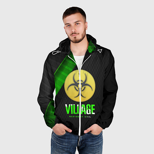 Мужская ветровка RESIDENT EVIL :VILLAGE / 3D-Белый – фото 3