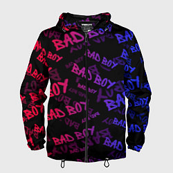 Ветровка с капюшоном мужская Bad Boy, цвет: 3D-черный