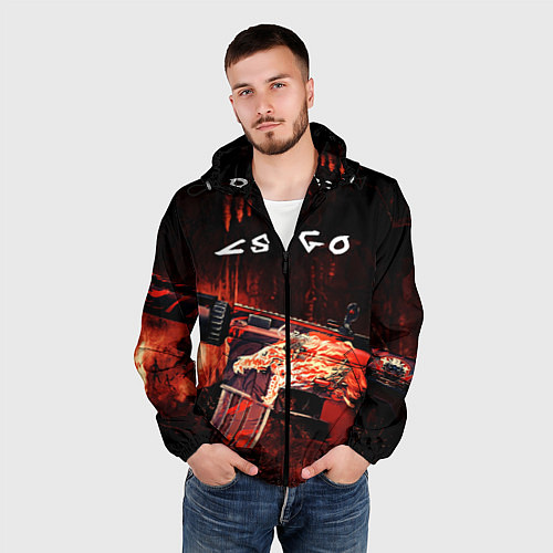 Мужская ветровка CS GO M4A4 HOWI / 3D-Черный – фото 3