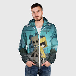 Ветровка с капюшоном мужская Little Nightmares 2, цвет: 3D-белый — фото 2