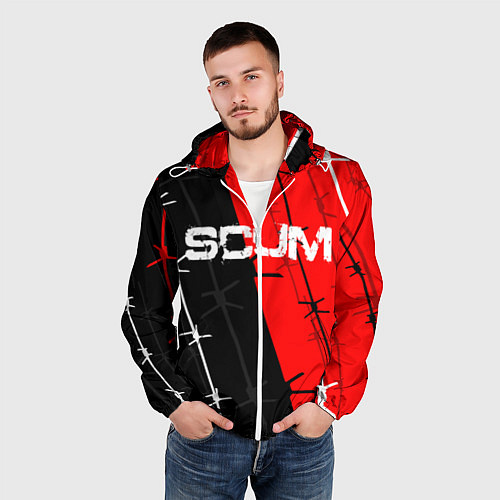 Мужская ветровка SCUM / 3D-Белый – фото 3