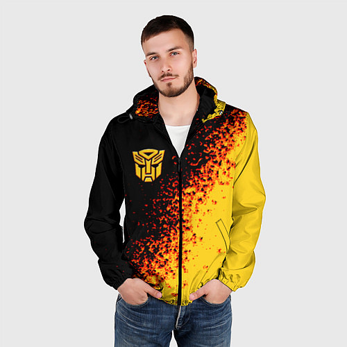 Мужская ветровка Bumblebee / 3D-Черный – фото 3