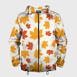 Ветровка с капюшоном мужская Осень Autumn, цвет: 3D-черный