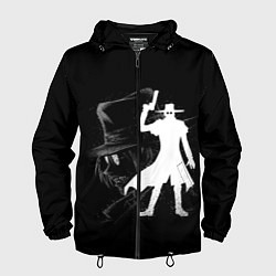 Ветровка с капюшоном мужская Hellsing, цвет: 3D-черный