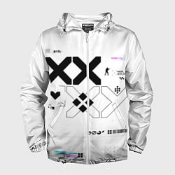 Ветровка с капюшоном мужская Desert Eagle: Printstream White, цвет: 3D-белый