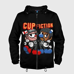 Ветровка с капюшоном мужская CUP FICTION, цвет: 3D-черный