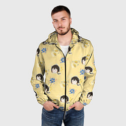 Ветровка с капюшоном мужская Чиби Чжун Ли, цвет: 3D-черный — фото 2