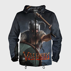 Ветровка с капюшоном мужская Viking Valheim, цвет: 3D-черный