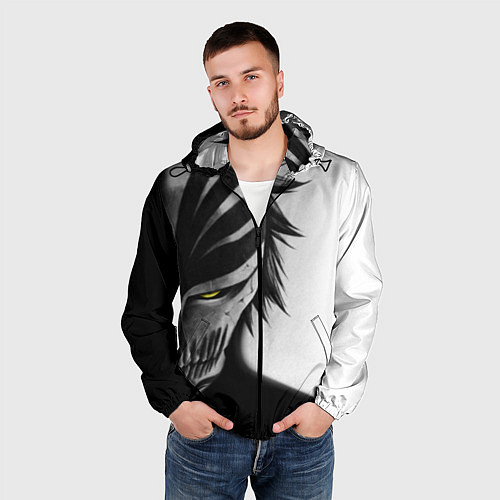 Мужская ветровка ИЧИГО ПУСТОЙ BLEACH / 3D-Черный – фото 3