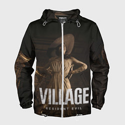 Ветровка с капюшоном мужская RESIDENT EVIL VILLAGE, цвет: 3D-белый