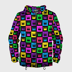 Ветровка с капюшоном мужская Король, цвет: 3D-черный