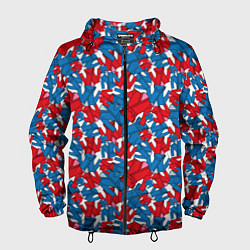 Ветровка с капюшоном мужская Кимоно, цвет: 3D-черный