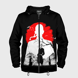 Ветровка с капюшоном мужская Кэн Рюгудзи Токийские мстители, цвет: 3D-черный