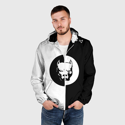 Мужская ветровка PITBULL SYNDICATE ПИТБУЛЬ СИ / 3D-Белый – фото 3