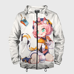 Ветровка с капюшоном мужская Diona Katzlein Cocktail, цвет: 3D-черный