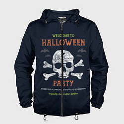 Ветровка с капюшоном мужская Halloween Party, цвет: 3D-черный