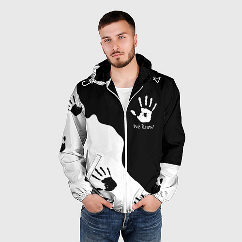 Мужская ветровка TES WE KNOW МЫ ЗНАЕМ / 3D-Белый – фото 3