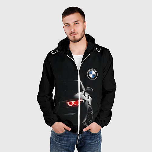 Мужская ветровка BMW МИНИМЛ / 3D-Белый – фото 3