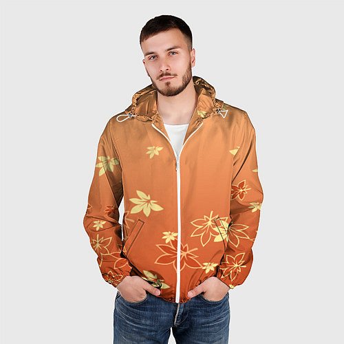 Мужская ветровка КАДЗУХА KAZUHA КРАСНЫЙ КЛЕН / 3D-Белый – фото 3